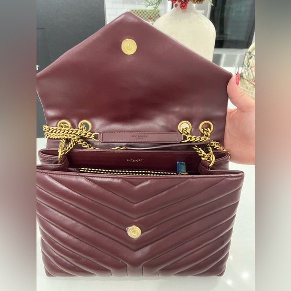 LOULOU SMALL CHAIN BAG IN QUILTED "Y" LEATHER - Picture 8 of 11